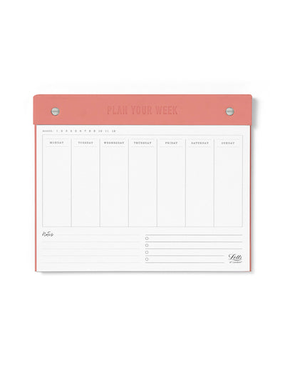 Weekly Planner Notepad - Conscious Stationery by Letts of London