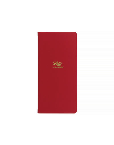 Icon Slim Pocket Password Book Red#colour_red