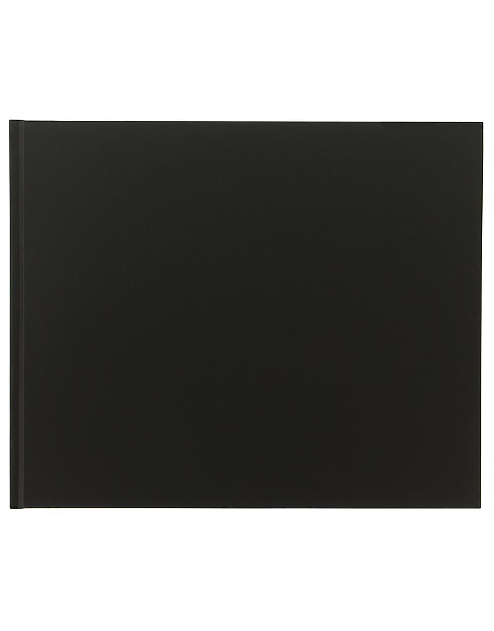 Icon Quarto Landscape Plain Guest Book Black#colour_black