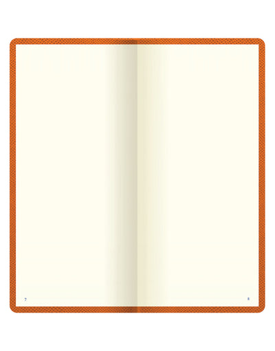 Legacy Slim Pocket Plain Notebook Orange Inside Pages#colour_orange