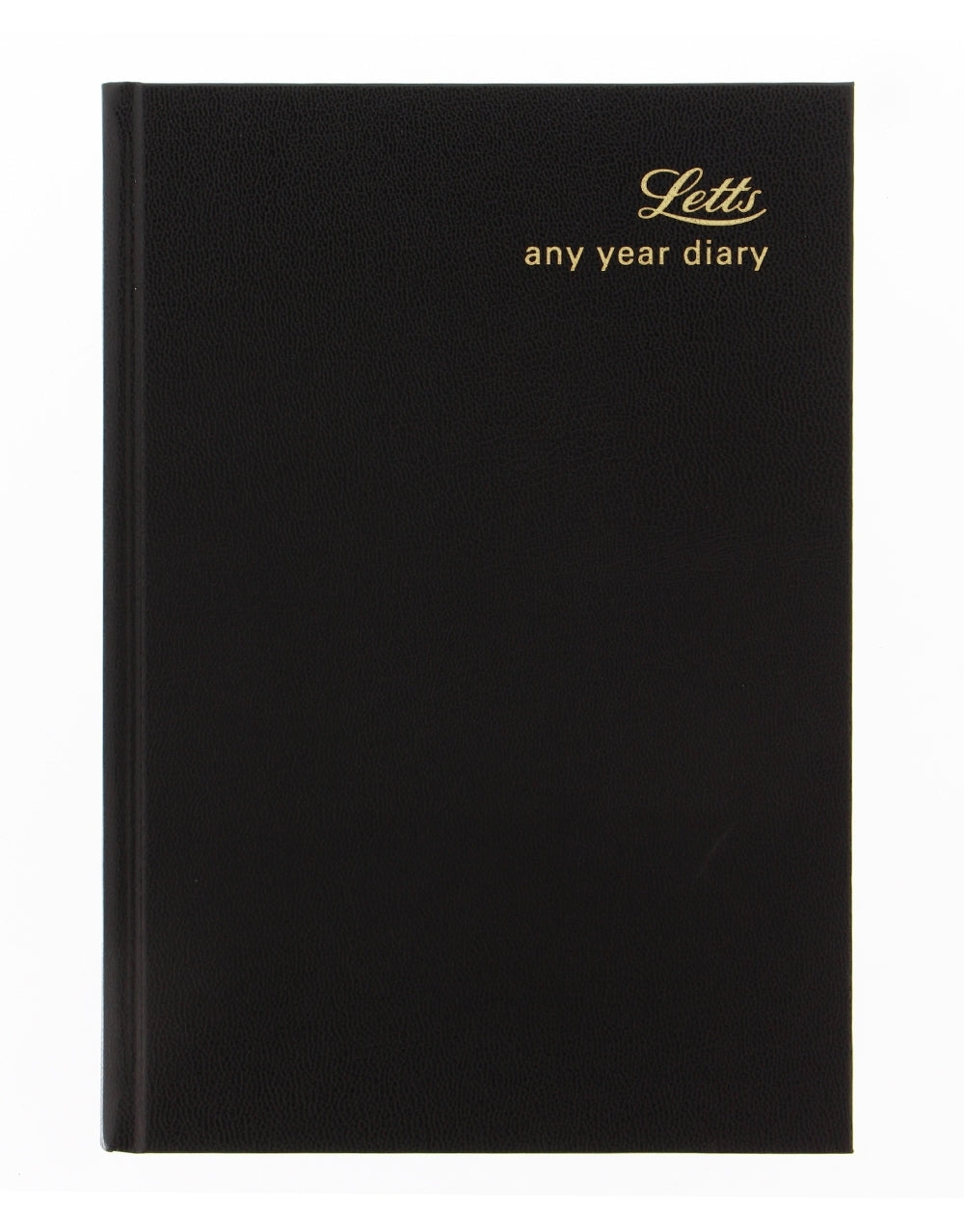 Undated Any Year A5 Day per Page Diary Black#colour_black