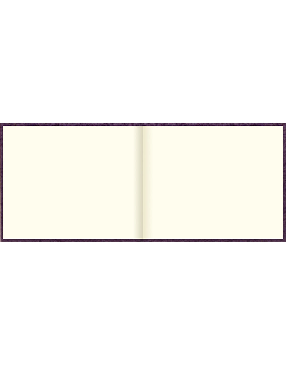 Legacy Quarto Landscape Plain Guest Book Purple Inside#colour_purple