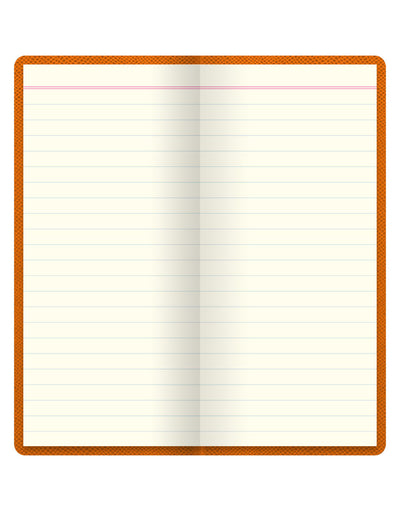 Legacy Slim Pocket Ruled Notebook Orange - Inside#colour_orange