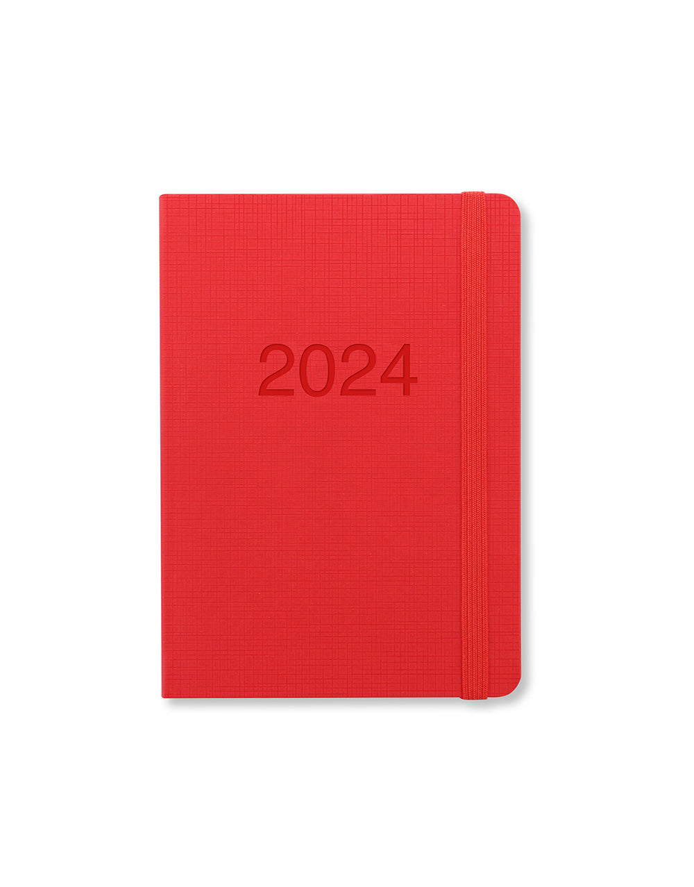 Memo A6 Week to View Diary 2024 - Multilanguage#colour_red