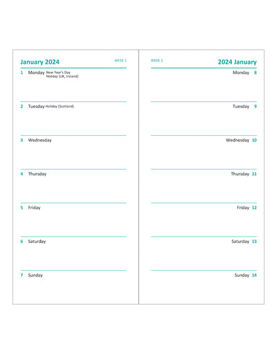 ITV Racing Slim Two Weeks to View Diary 2025