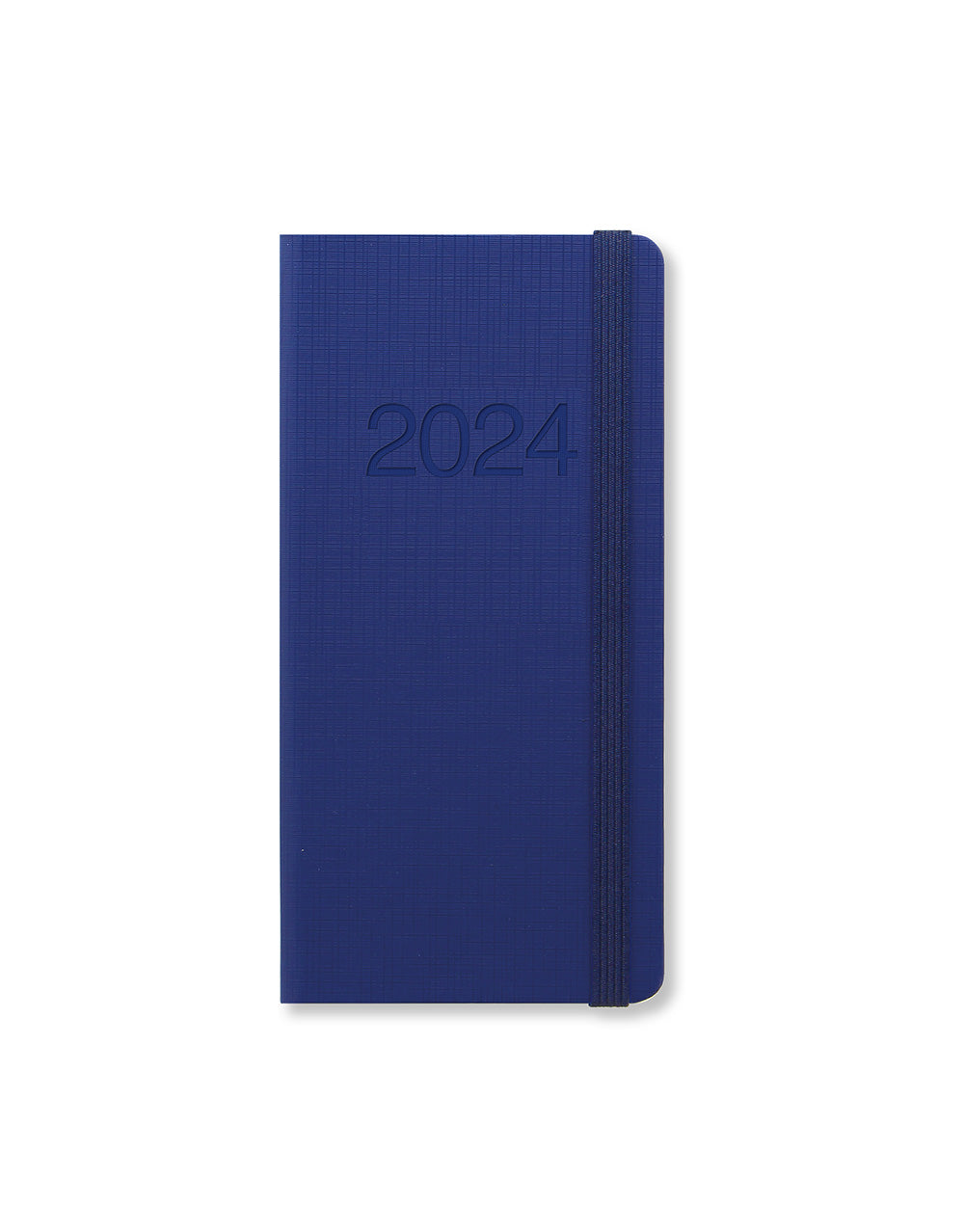 Memo Slim Week to View Diary 2024 - Multilanguage#colour_blue