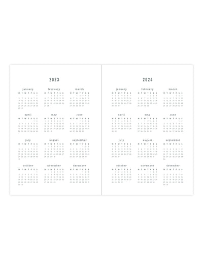 Conscious A6 Day to a Page Diary with Appointments 2024 - Multilanguage