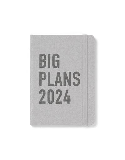 Big Plans A6 Week to View Diary 2024 - Multilanguage#colour_stone