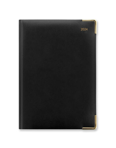 Classic A5 Vertical Week to View Diary with Appointments 2024 - English#colour_black