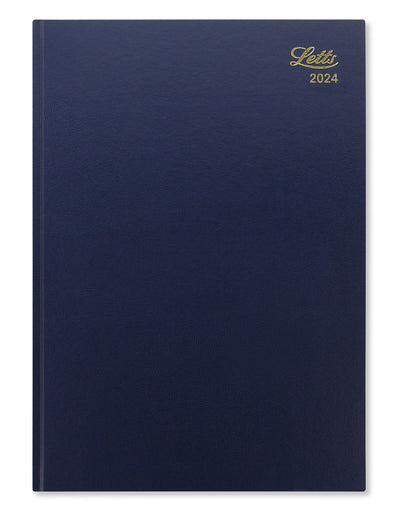 Standard A4 Week to View Diary 2024 - English#colour_blue