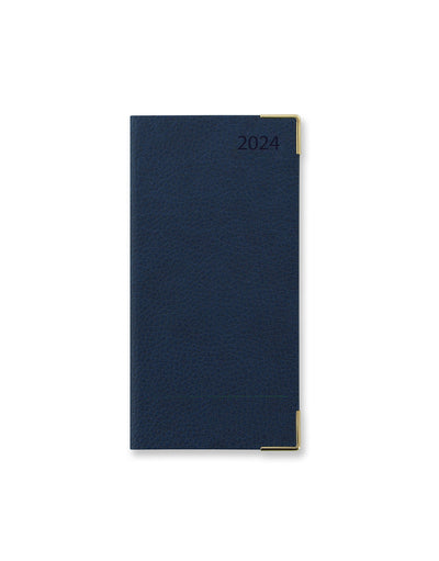 Connoisseur Slim Month to View Diary 2024 - English#colour_blue