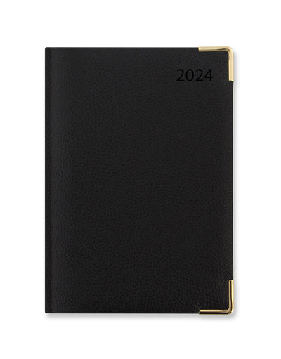 Connoisseur A5 Day to a Page Diary with Appointments 2024 - English#colour_black