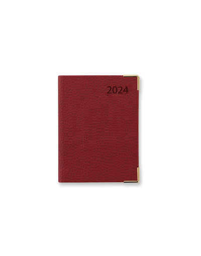 Connoisseur Mini Pocket Week to View Diary 2024 - Sunday Start - English#colour_red