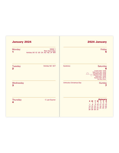 Lexicon Mini Pocket Week to View Diary 2024 - English#colour_black