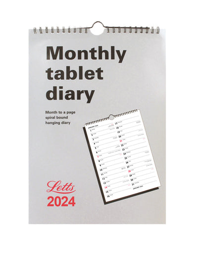 Business Monthly Tablet Wall Calendar 2024#colour_white