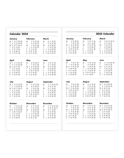Principal Medium Pocket Week to View Diary 2024 - Sunday Start - English#colour_grey