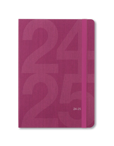 Block A5 Week to View Diary 2024-2025 - Multilanguage#colour_pink