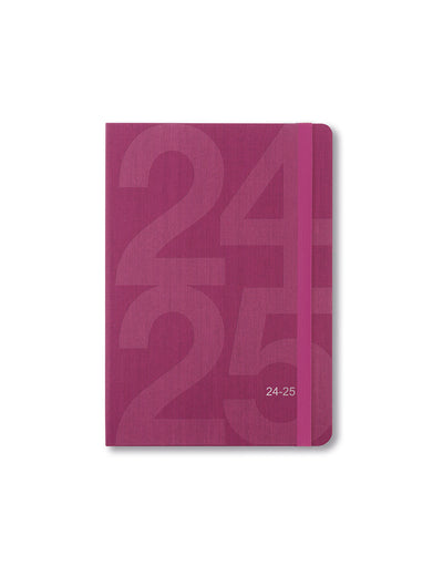 Block A6 Week to View Diary 2024-2025 - Multilanguage#colour_pink