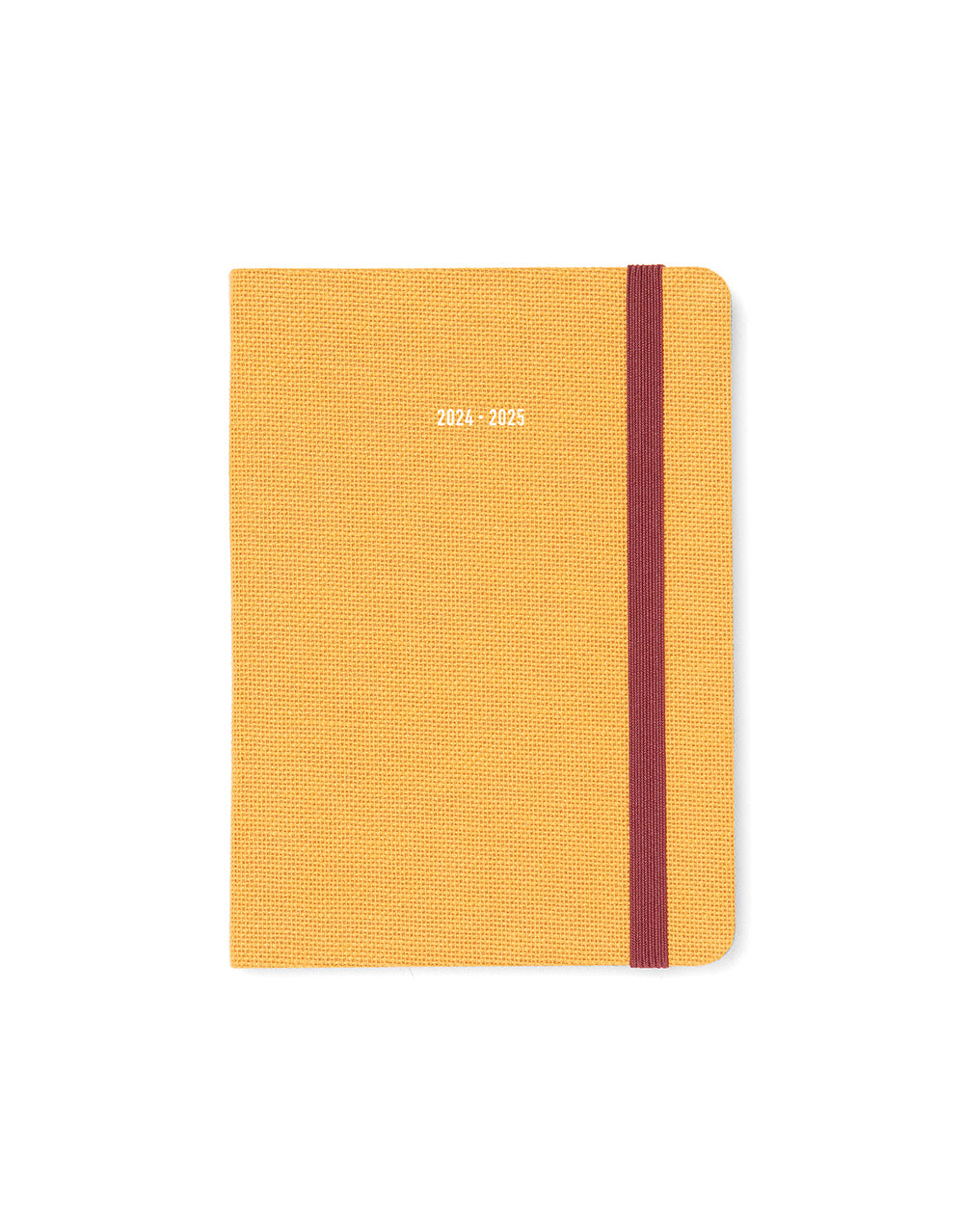Raw A6 Day to a Page Diary with Appointments 2024-2025 - Multilanguage#colour_mustard