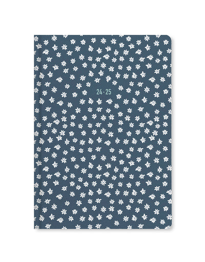 Daisies A5 Week to View Diary 2024-2025 - Multilanguage#colour_blue