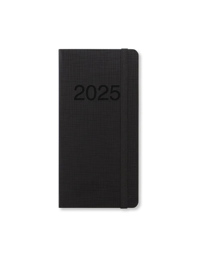 Memo Slim Week to View Diary 2025 - Multilanguage 25-080260#colour_black