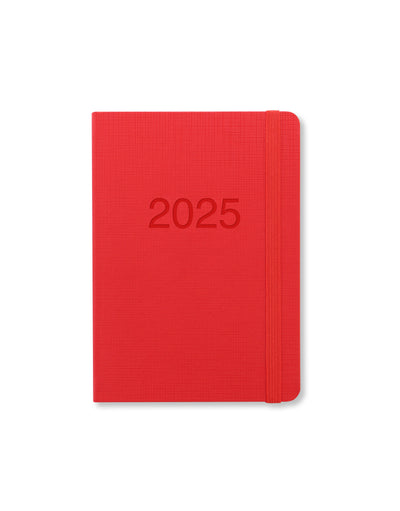 Memo A6 Week to View Diary 2025 - Multilanguage 25-080264#colour_red