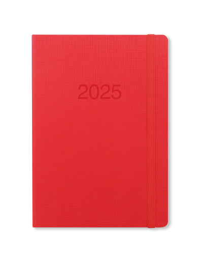 Memo A5 Week to View Diary 2025 - Multilanguage 25-080267#colour_red