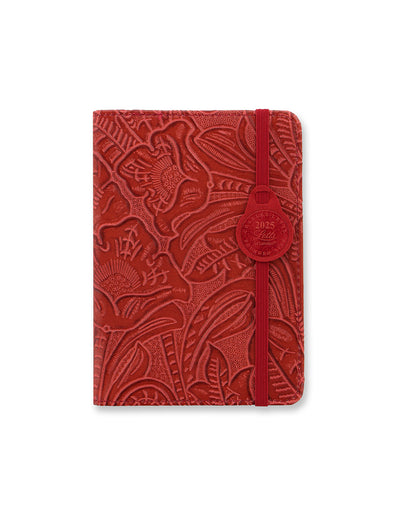 Baroque A6 Week to View Diary 2025 - Multilanguage 25-080399 #colour_red