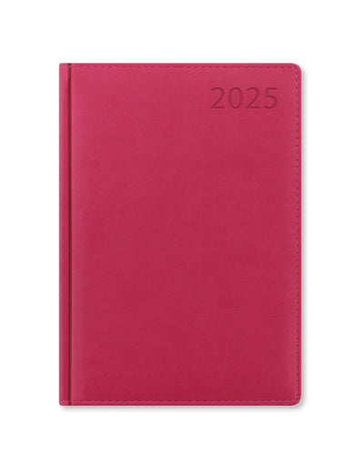 Verona A5 Week to View Diary 2025 - Multilanguage 25-080449#colour_pink