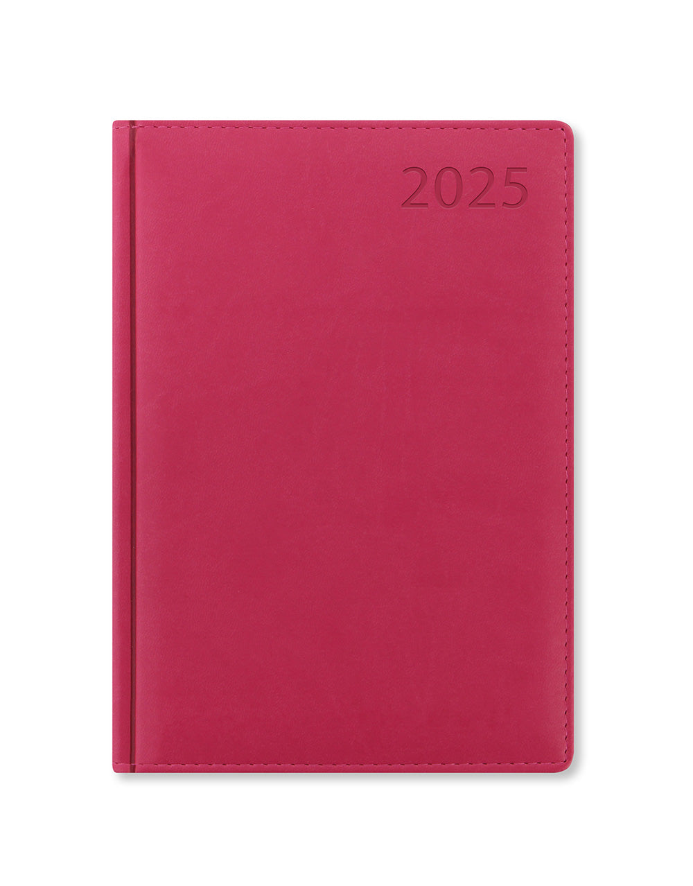 Verona A5 Day to a Page Diary with Appointments & Planners 2025 - Multilanguage 25-080451#colour_pink