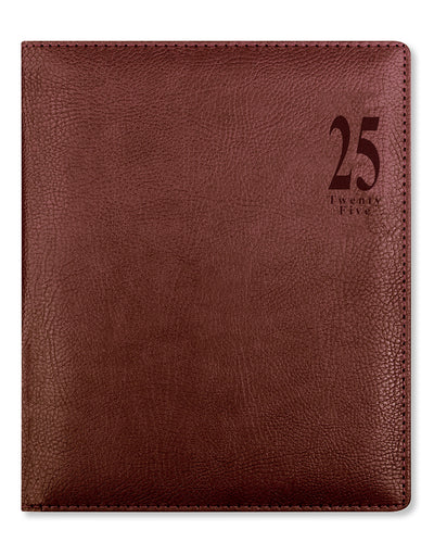 Milano Quarto Vertical Week to View Diary with Appointments 2025 - Multilanguage 25-081172#colour_chocolate