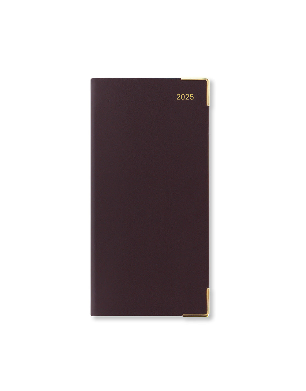 Roma Slim Week to View Leather Diary with Appointments, Notes and Planners 2025 - English 25-081238#colour_burgundy