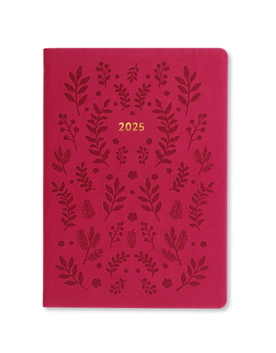 Woodland A5 Week to View Diary 2025 - Multilanguage 25-082162#colour_pink