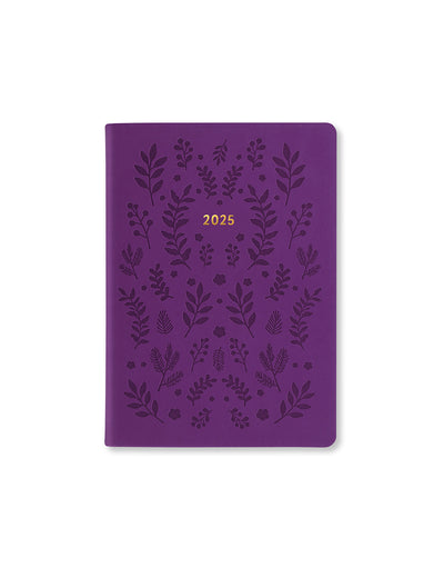 Woodland A6 Week to View Diary 2025 - Multilanguage  25-082169#colour_purple