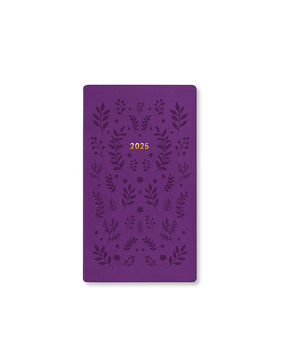 Woodland Medium Pocket Week to View Diary 2025 - Multilanguage 25-082175#colour_purple