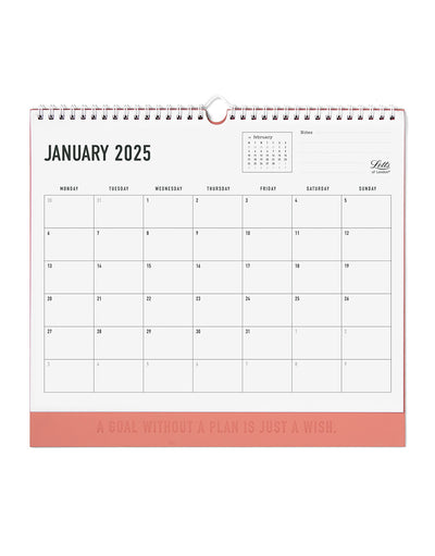 Conscious 2025 Wall Calendar Clay 25-082348#colour_clay 