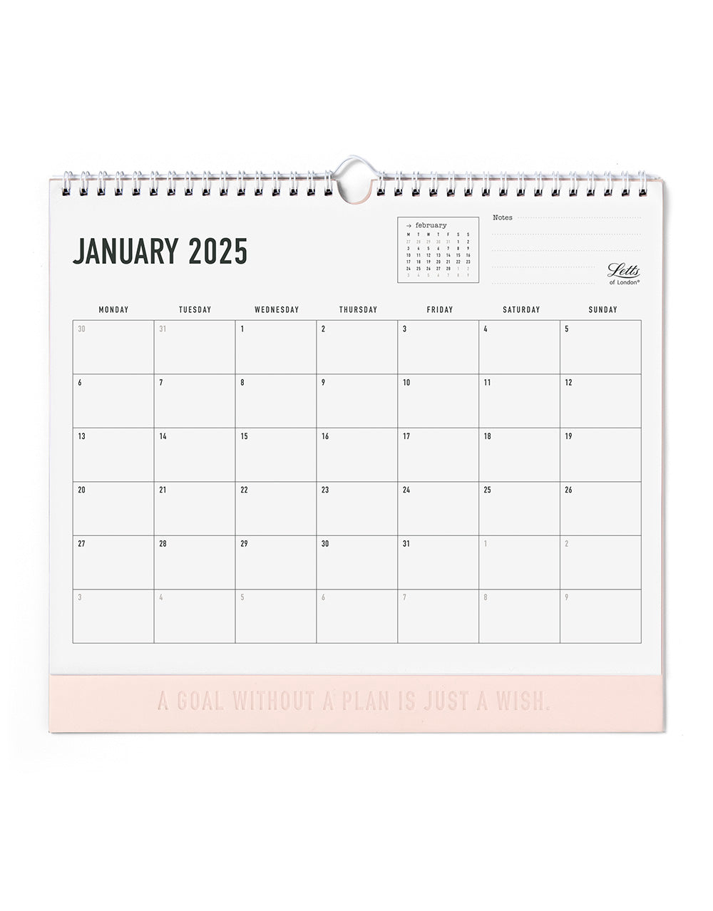 Conscious 2025 Wall Calendar Rosewater  25-082350#colour_rosewater