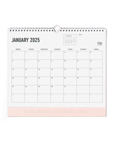 Conscious 2025 Wall Calendar Rosewater  25-082350#colour_rosewater