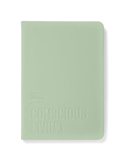 Conscious A5 Day to a Page Diary with Appointments 2025 - Multilanguage