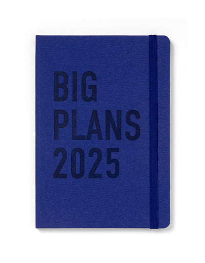 Big Plans A5 Day to a Page Diary with Appointments 2025 - Multilanguage 25-082420 #colour_navy