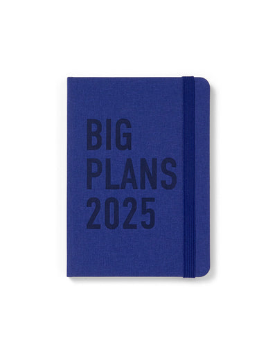 Big Plans A6 Day to a Page Diary with Appointments 2025 - Multilanguage 25-082428#colour_navy