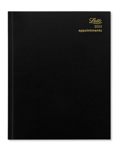 Standard Quarto Vertical Week to View Diary with Appointments 2025 - English 25-T31YBK#colour_black