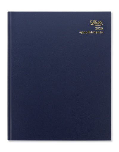 Standard Quarto Vertical Week to View Diary with Appointments 2025 - English 25-T31YBL#colour_blue