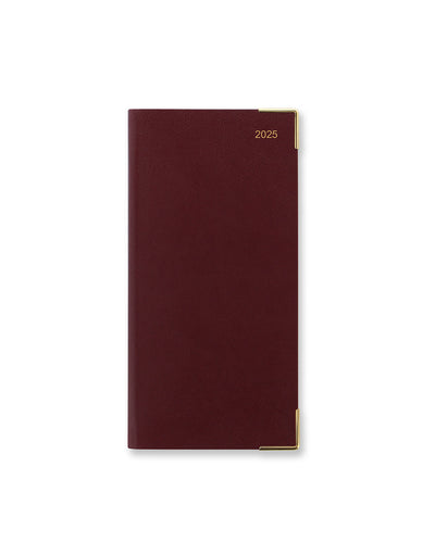 Classic Slim Two Weeks to View Diary 2025 - English 25-T75SBG#colour_burgundy