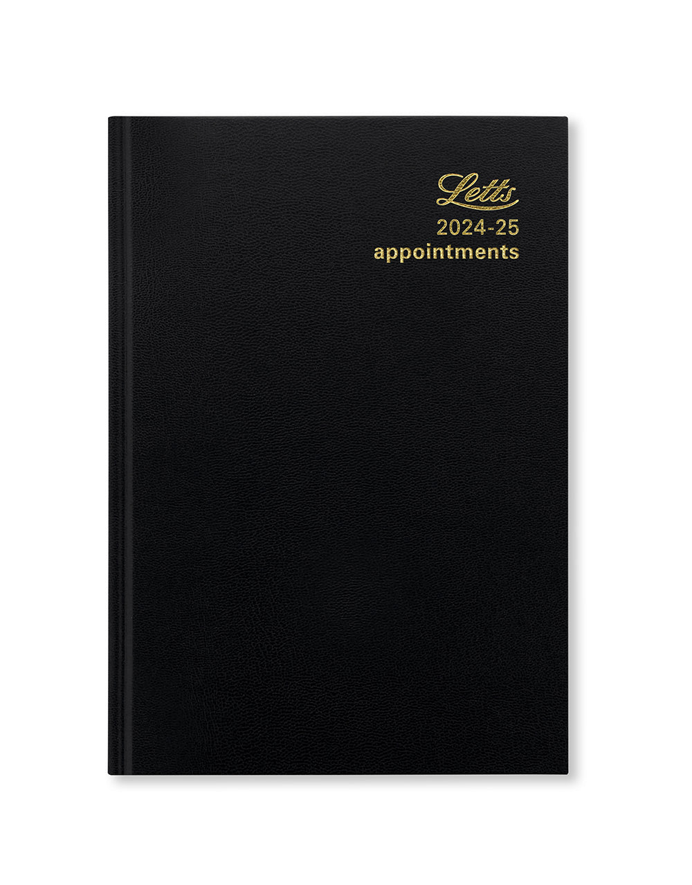 Standard A5 Day to a Page Diary with Appointments 2024-2025 - English#colour_black