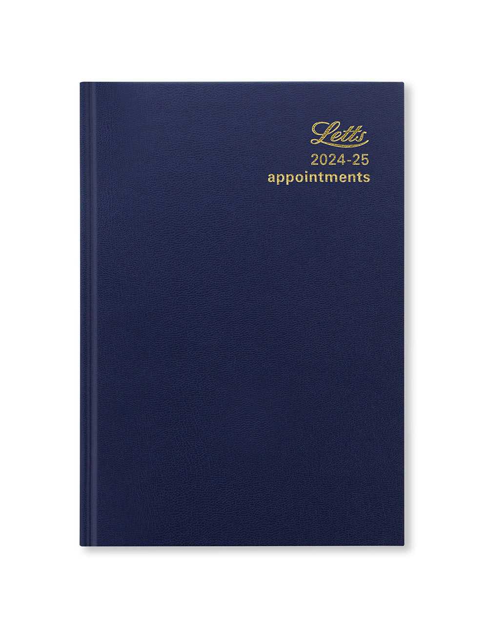 Standard A5 Day to a Page Diary with Appointments 2024-2025 - English#colour_blue