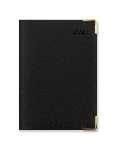 Connoisseur A5 Day to a Page Diary with Appointments 2025 - English 25-TC1XBK#colour_black