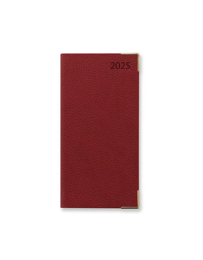 Connoisseur Slim Week to View Diary with Appointments 2025 - English 25-TC3SURD#colour_red