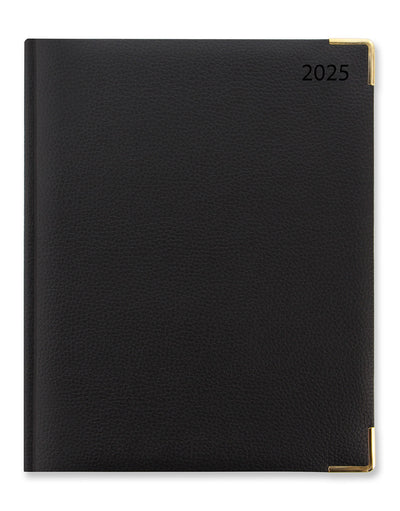 Connoisseur Quarto Vertical Week to View Diary with Appointments 2025 - English  25-TC3YBK#colour_black