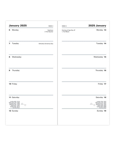 Principal Slim Two Weeks to View Diary 2025 - English 25-TP7SBL#colour_blue